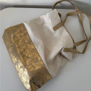 Martha Stewart gold tote, NWT